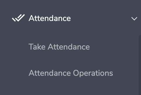 Eduopus Attendance menu