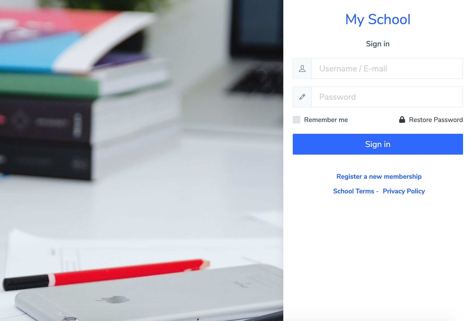 Eduopus Global settings login