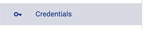Credentials Button