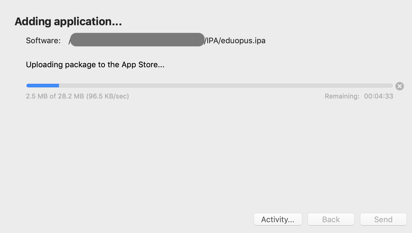 Eduopus application loader upload 2