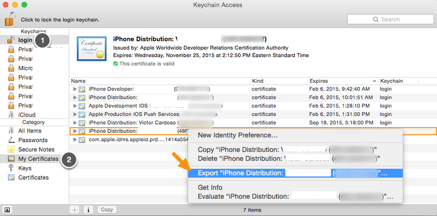 Eduopus ios app certificate generate 1