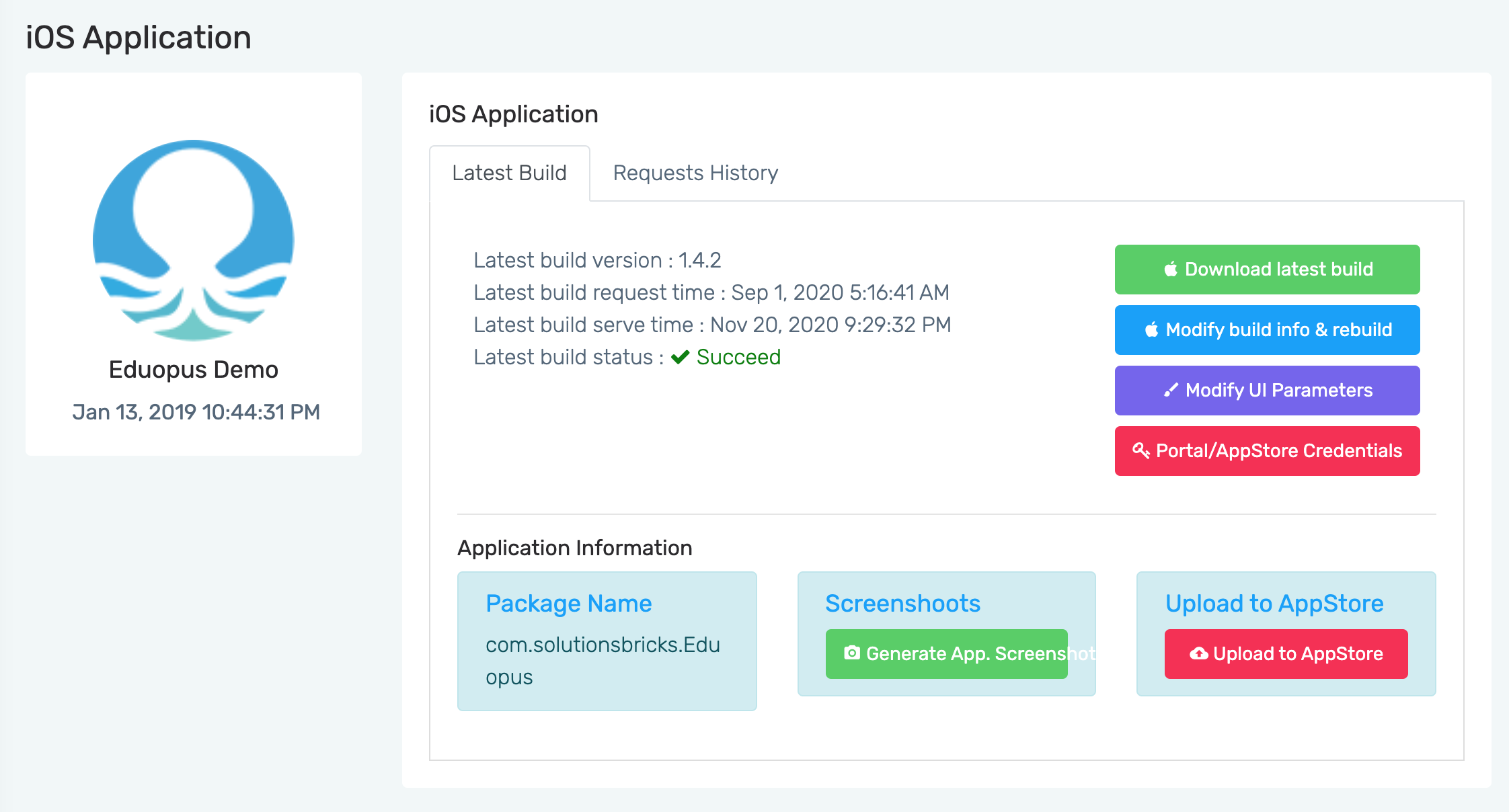 Console dashboard filled