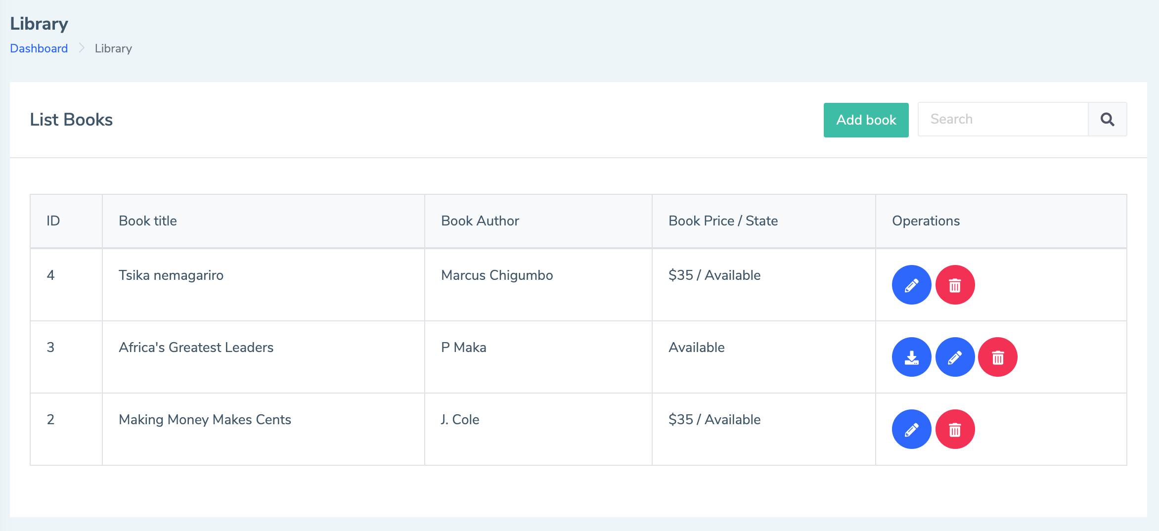 Eduopus Library list