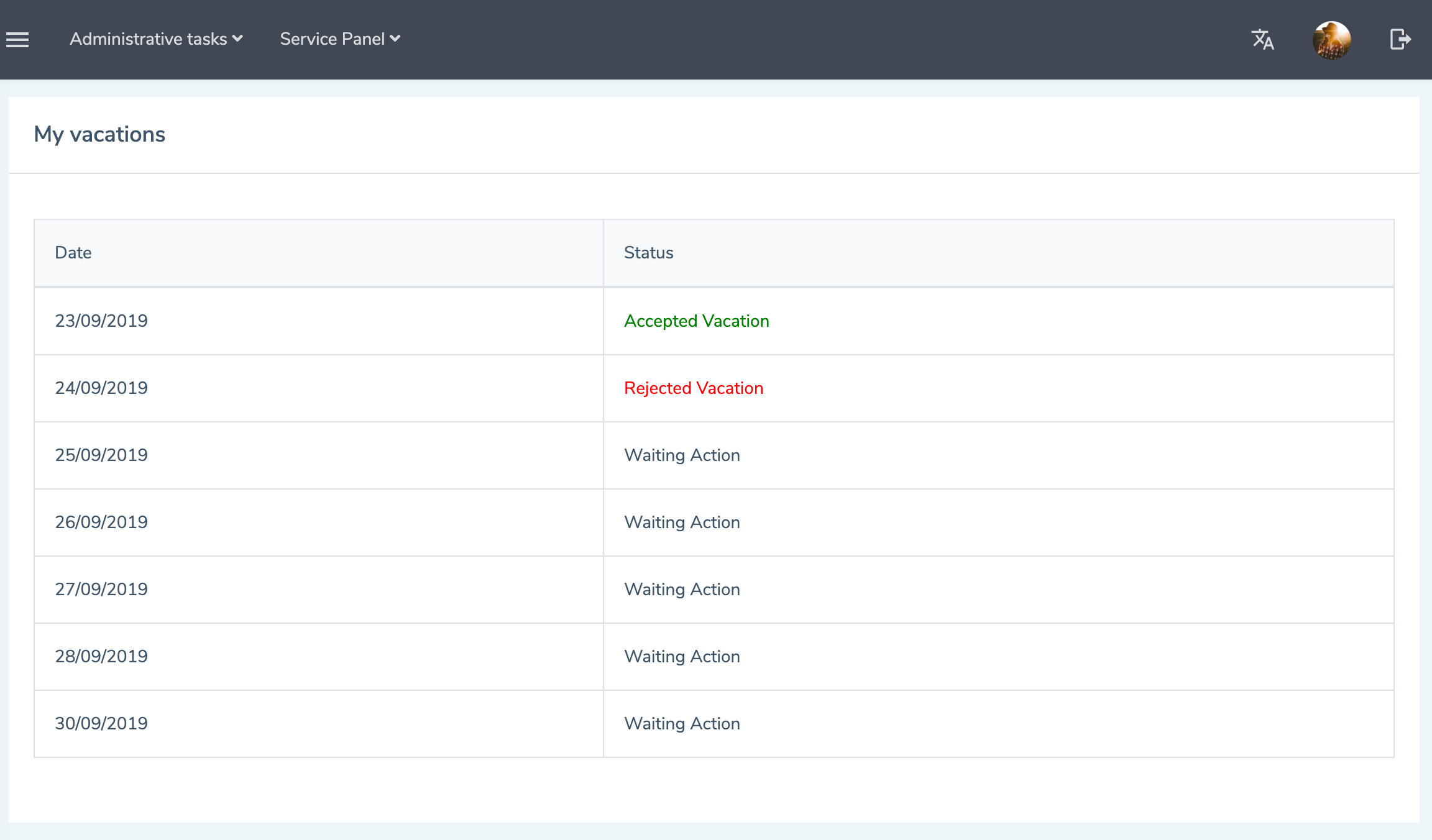 Eduopus Vacations status